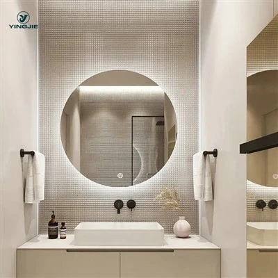 Drych LED Rimless Hotel wedi'i addasu o ansawdd